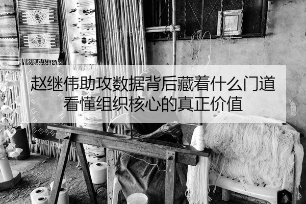 赵继伟助攻数据背后藏着什么门道 看懂组织核心的真正价值